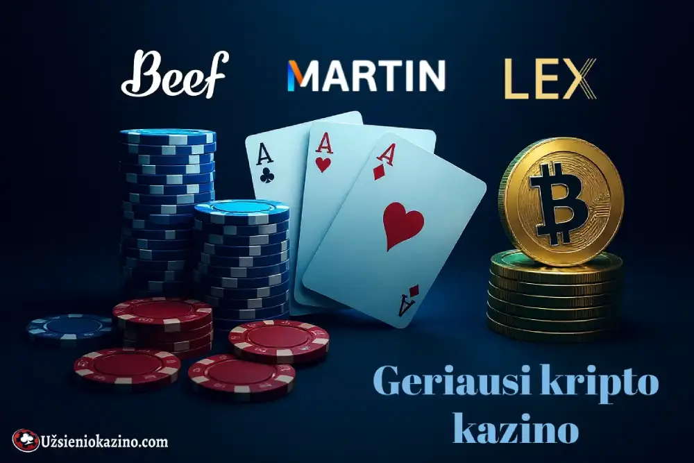 Mano atrinkti geriausi kripto kazino